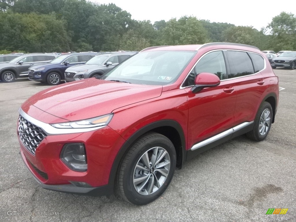 Calypso Red 2020 Hyundai Santa Fe SEL AWD Exterior Photo #135319060