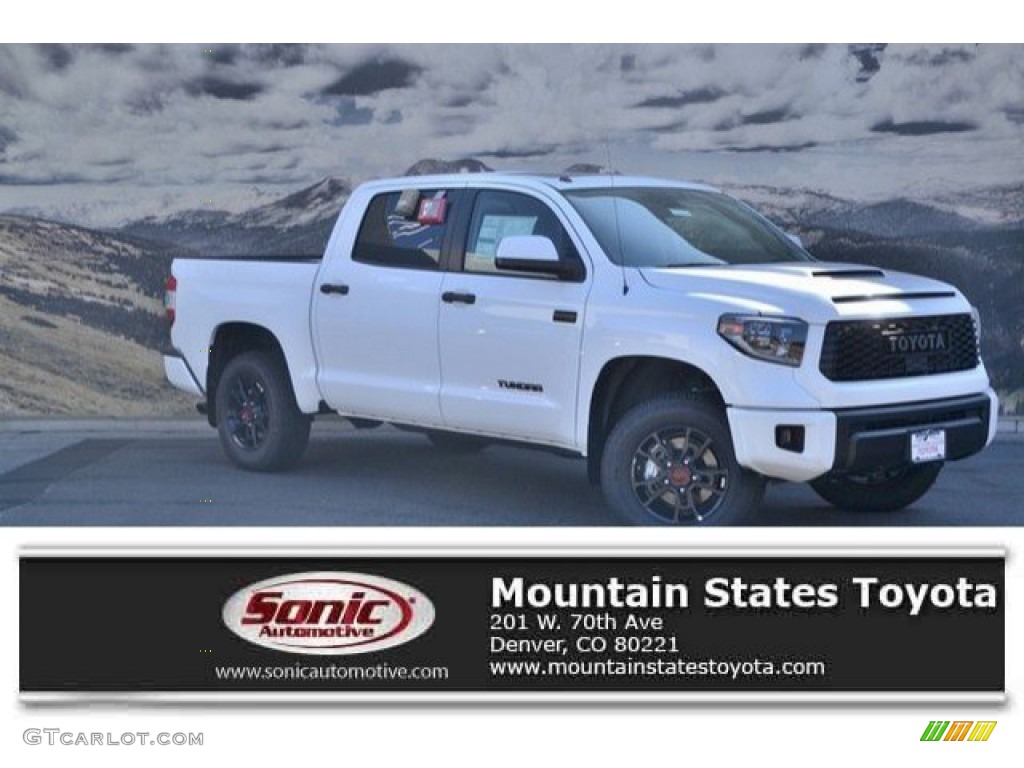 2019 Tundra TRD Pro CrewMax 4x4 - Super White / Black photo #1