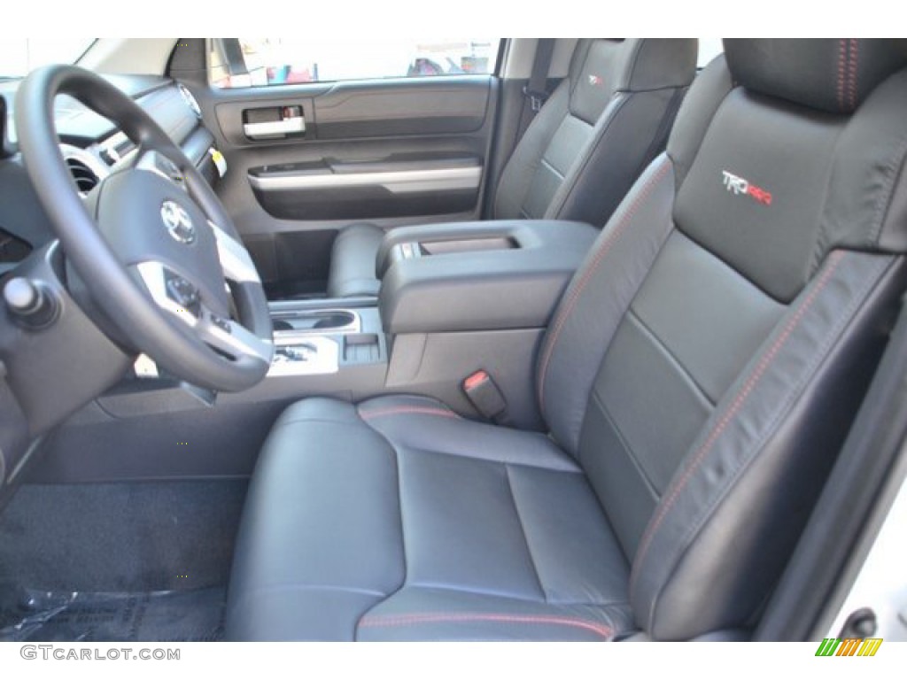 Black Interior 2019 Toyota Tundra TRD Pro CrewMax 4x4 Photo #135321001