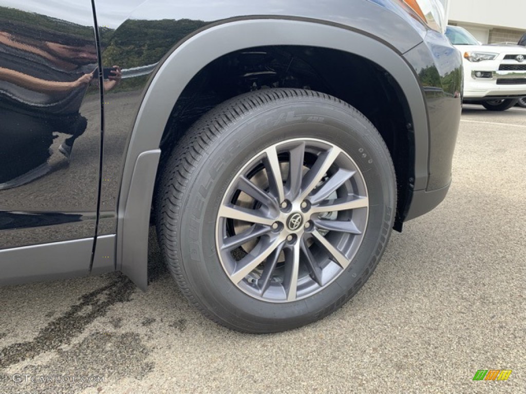 2019 Highlander XLE AWD - Midnight Black Metallic / Black photo #26