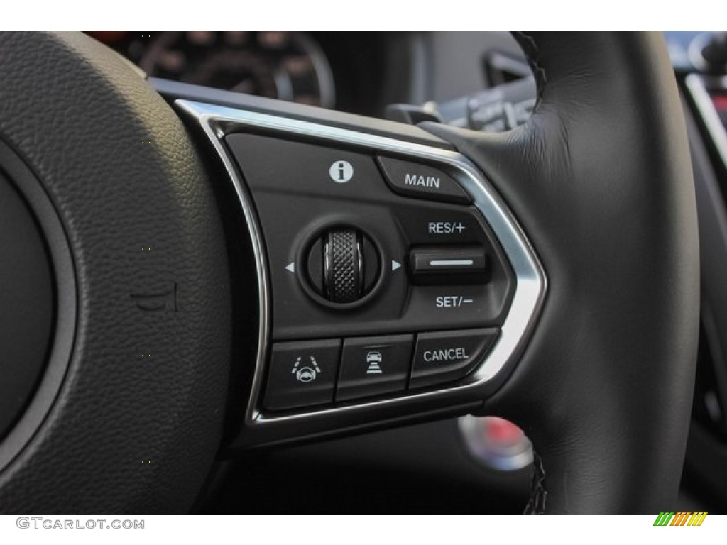 2020 Acura RDX Advance AWD Ebony Steering Wheel Photo #135322213
