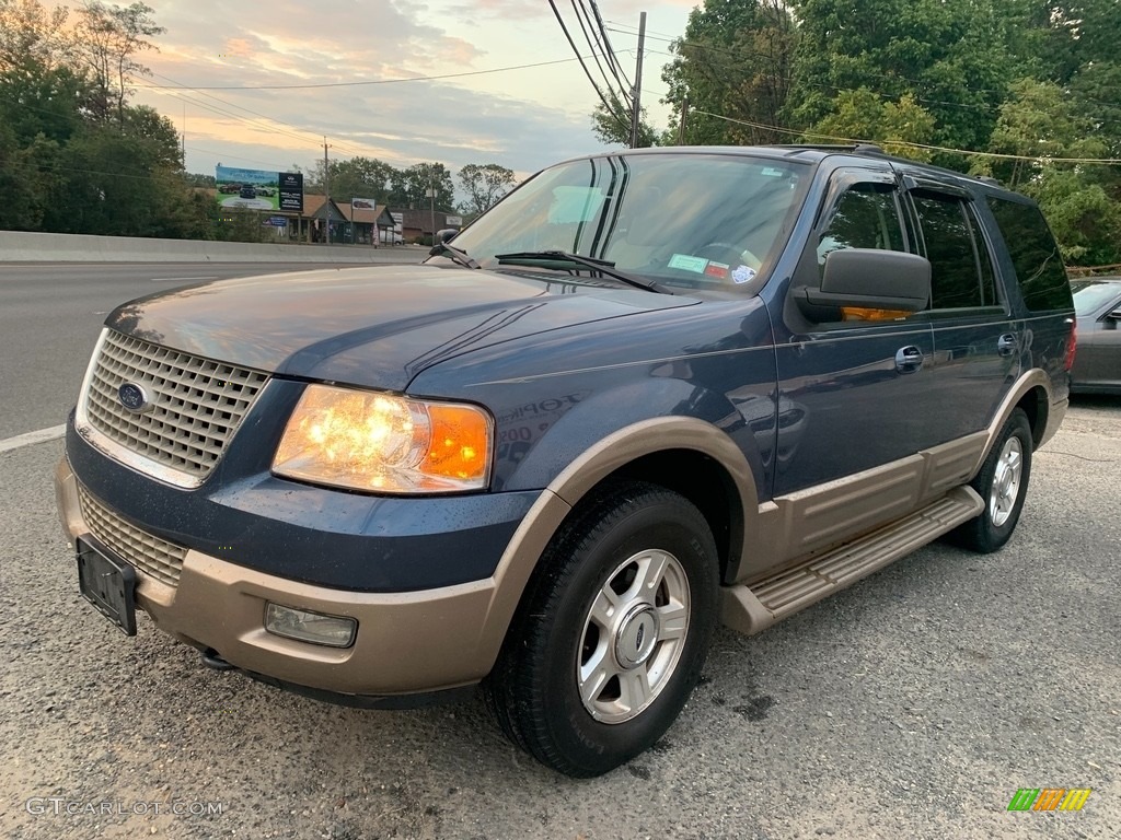 2003 Expedition Eddie Bauer 4x4 - Medium Wedgewood Blue Metallic / Medium Parchment photo #7