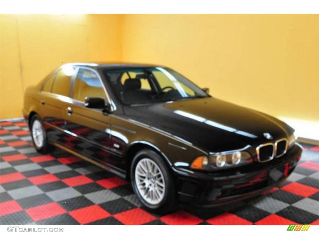 2003 5 Series 530i Sedan - Jet Black / Black photo #1