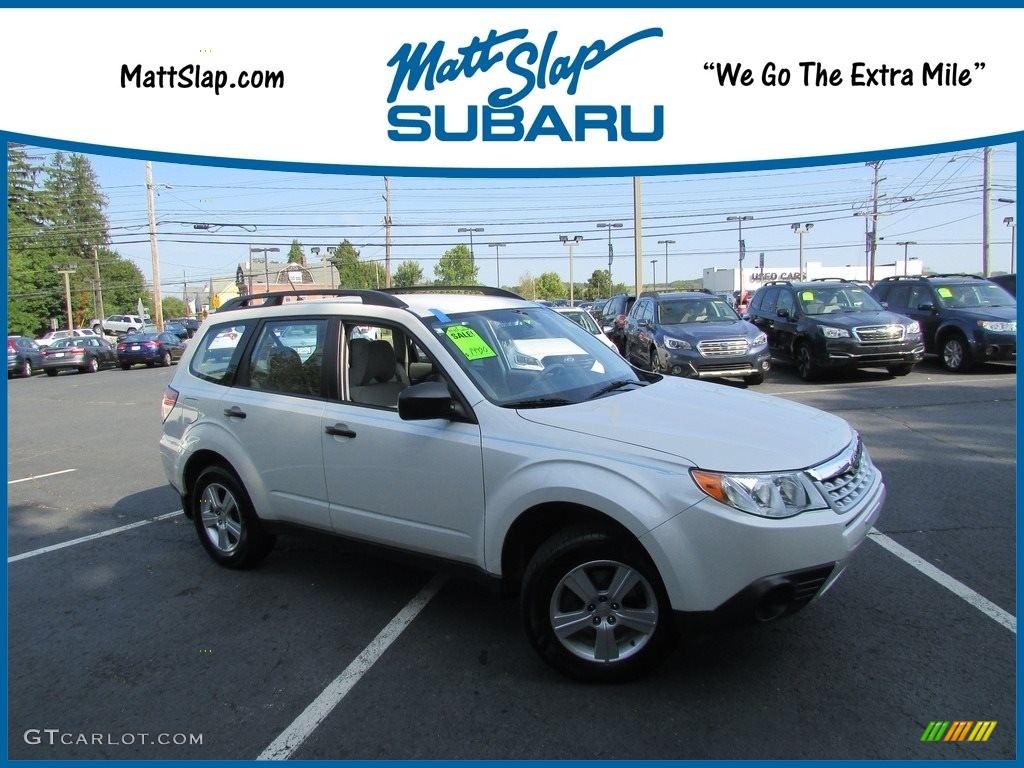 Satin White Pearl Subaru Forester