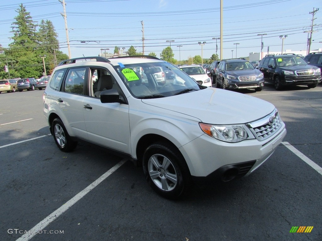 2012 Forester 2.5 X - Satin White Pearl / Platinum photo #4