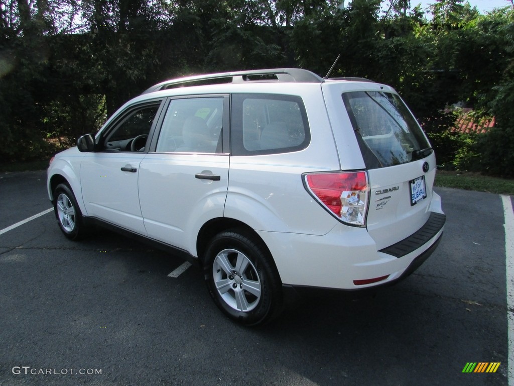 2012 Forester 2.5 X - Satin White Pearl / Platinum photo #8