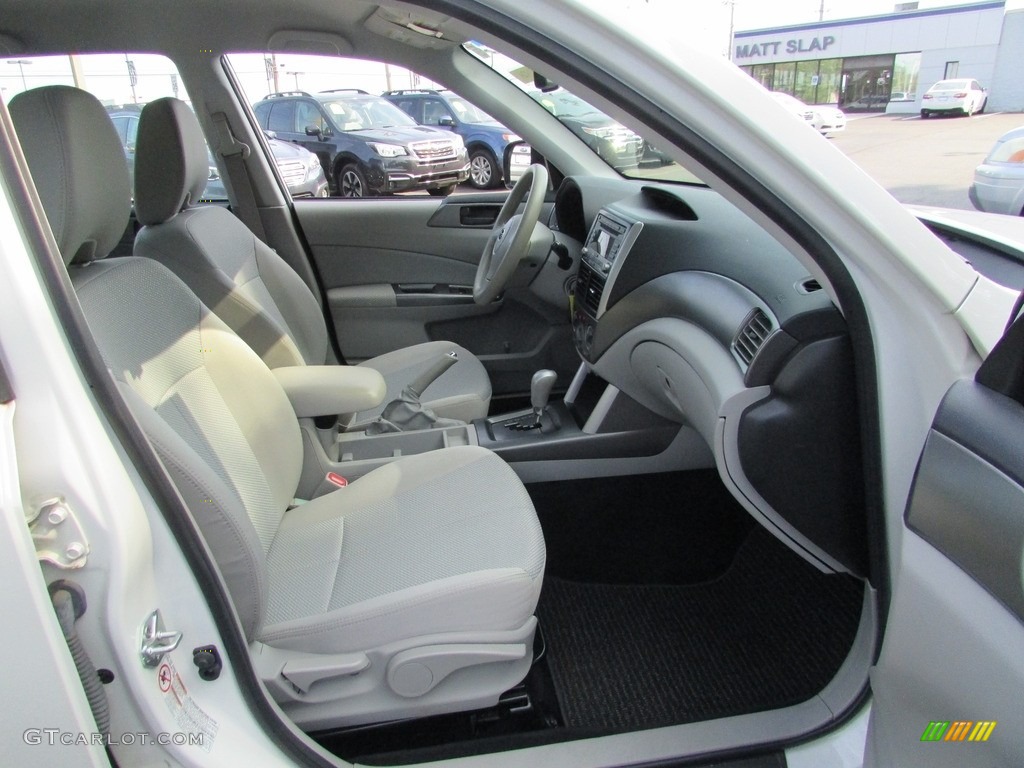 2012 Forester 2.5 X - Satin White Pearl / Platinum photo #18