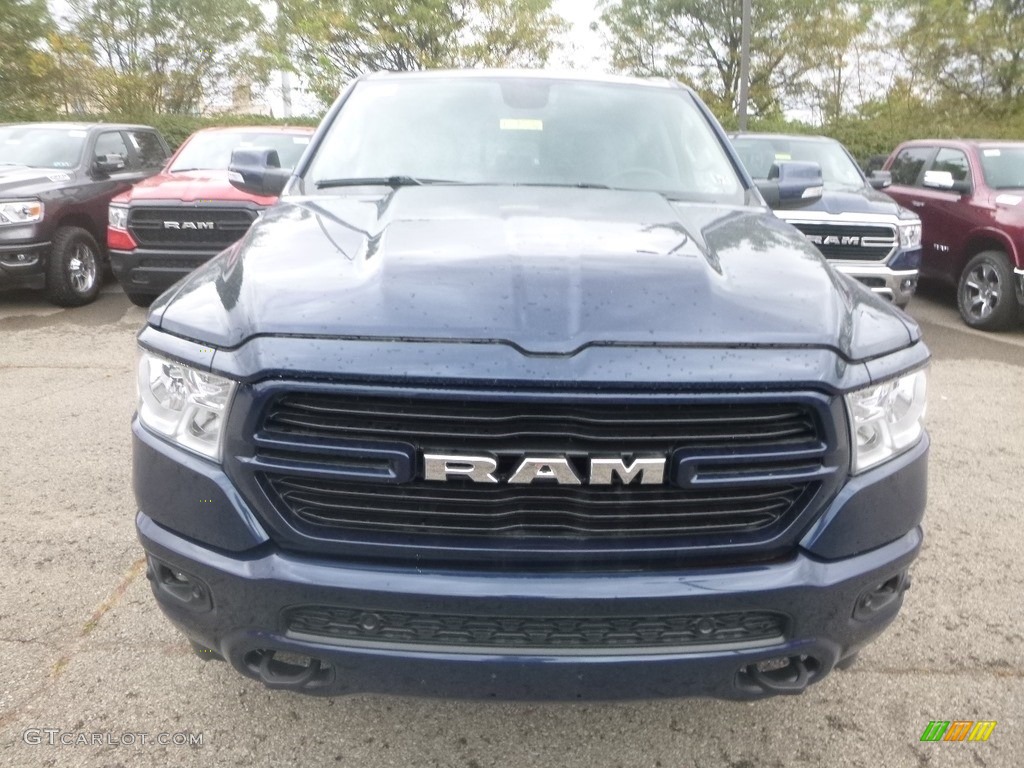 2019 1500 Big Horn Crew Cab 4x4 - Patriot Blue Pearl / Black/Diesel Gray photo #8