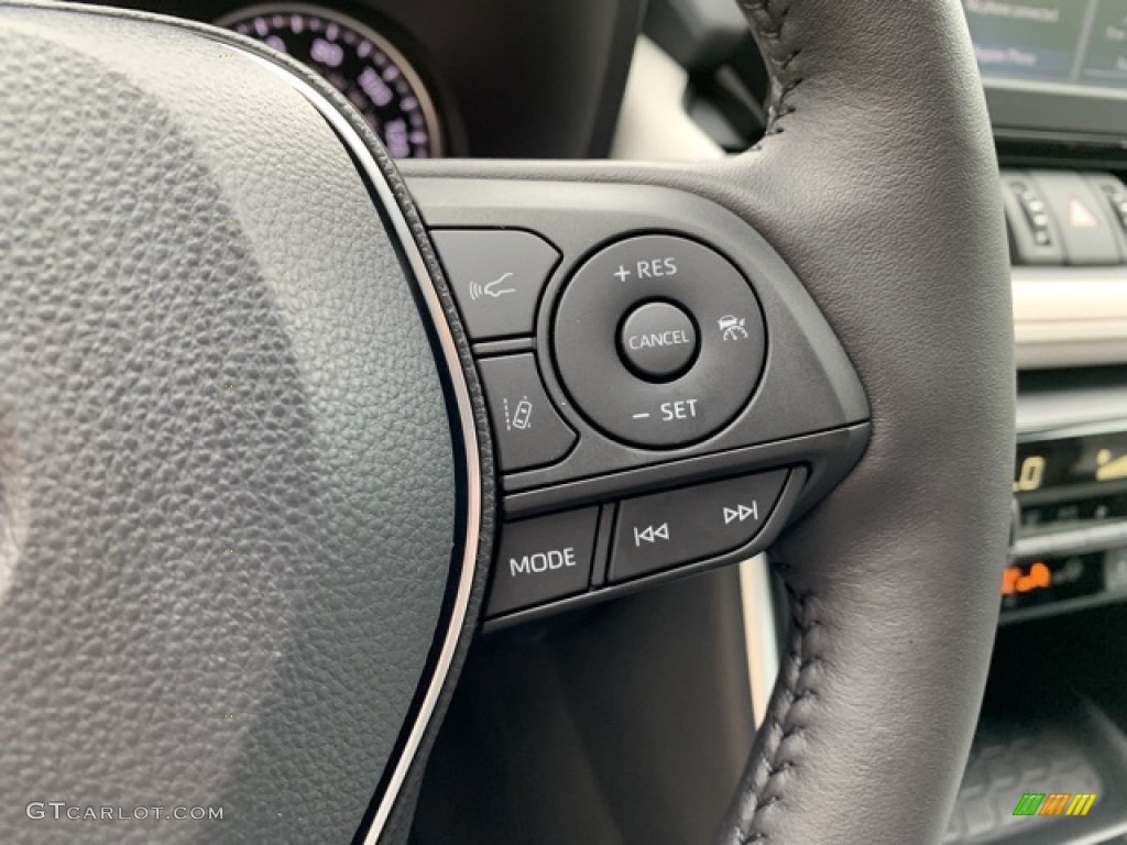 2019 Toyota RAV4 XLE AWD Light Gray Steering Wheel Photo #135325098
