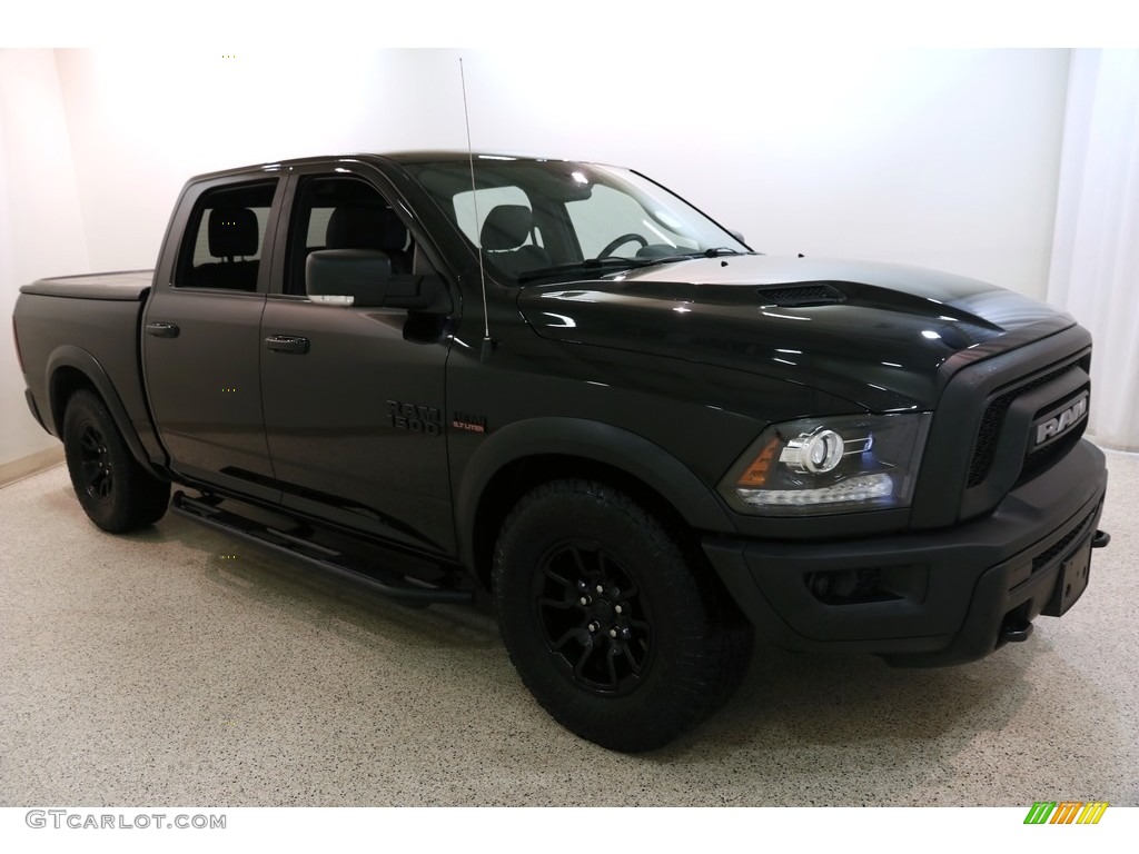 2018 1500 Rebel Crew Cab 4x4 - Brilliant Black Crystal Pearl / Black photo #1