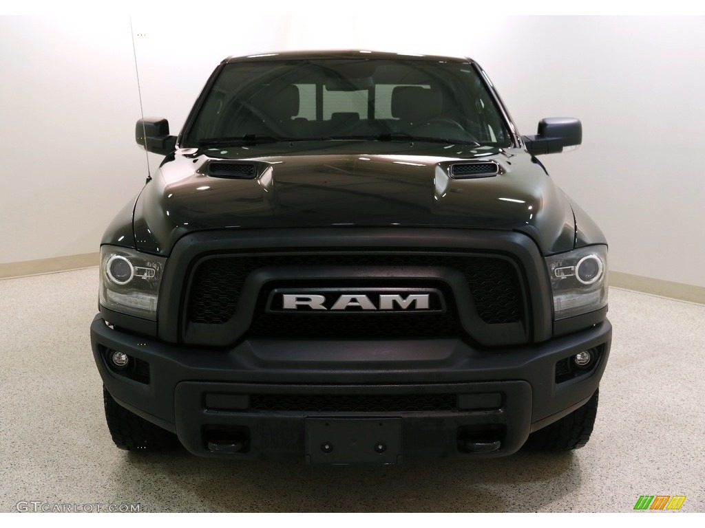 2018 1500 Rebel Crew Cab 4x4 - Brilliant Black Crystal Pearl / Black photo #2