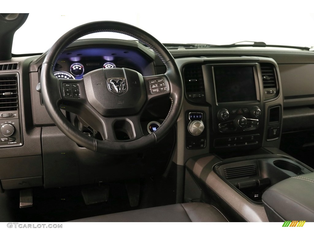2018 1500 Rebel Crew Cab 4x4 - Brilliant Black Crystal Pearl / Black photo #6