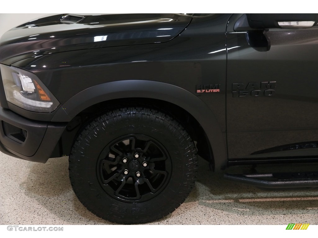2018 1500 Rebel Crew Cab 4x4 - Brilliant Black Crystal Pearl / Black photo #23