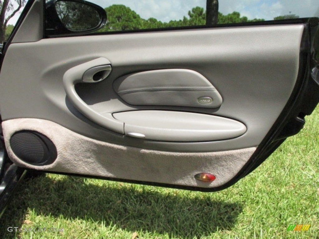 2001 Porsche 911 Carrera Coupe Graphite Grey Door Panel Photo #135326558