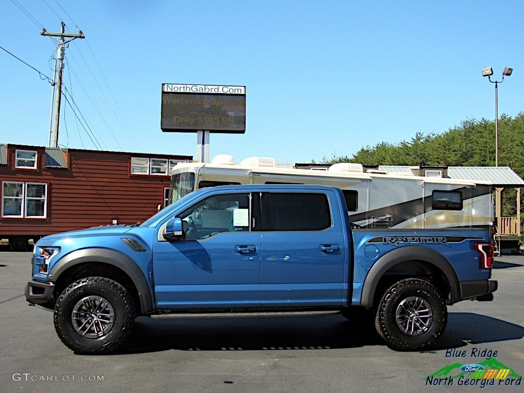 2019 F150 SVT Raptor SuperCrew 4x4 - Performance Blue / Black photo #2