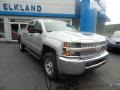 Silver Ice Metallic - Silverado 3500HD Work Truck Crew Cab 4x4 Photo No. 4