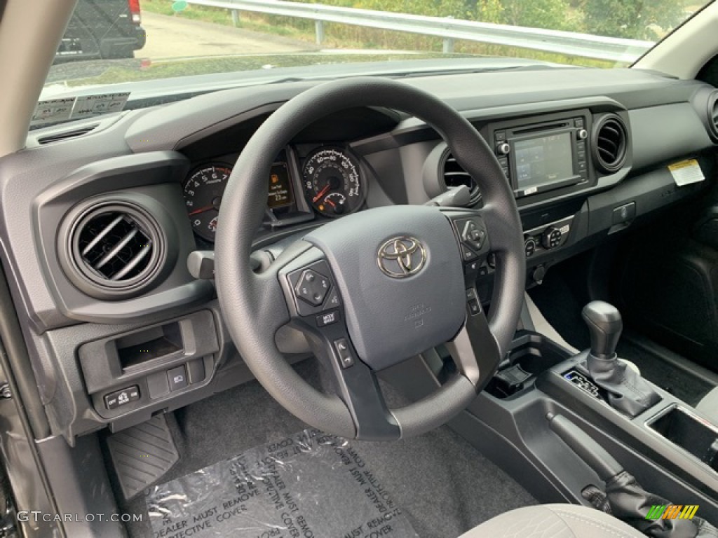 2019 Toyota Tacoma SR Double Cab 4x4 Cement Gray Dashboard Photo #135327347