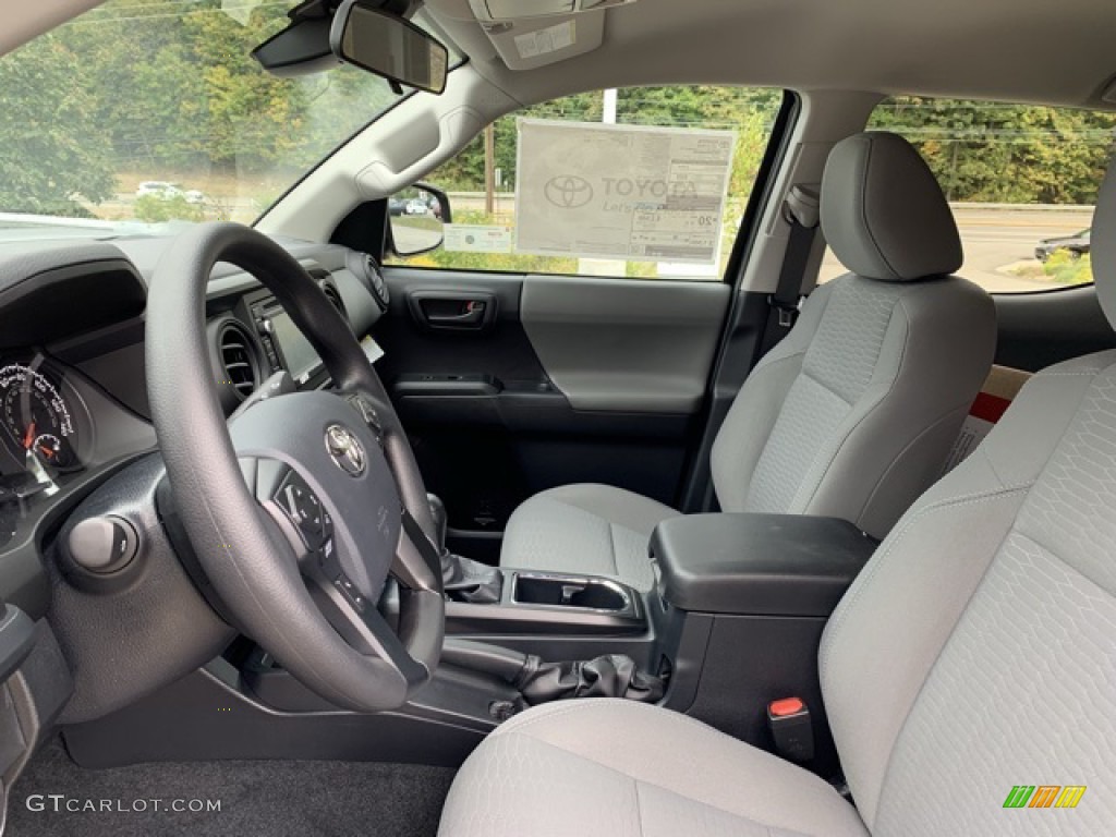 Cement Gray Interior 2019 Toyota Tacoma SR Double Cab 4x4 Photo #135327436