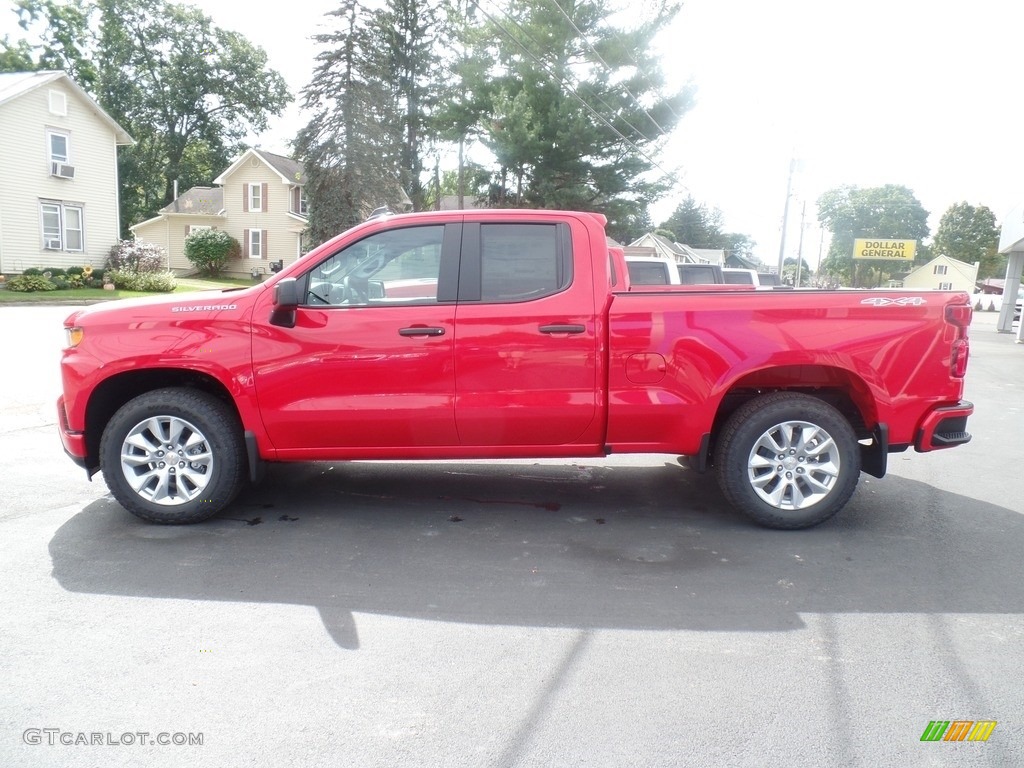 2020 Silverado 1500 Custom Double Cab 4x4 - Red Hot / Jet Black photo #10