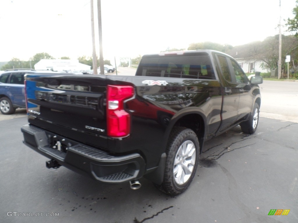 2020 Silverado 1500 Custom Double Cab 4x4 - Black / Jet Black photo #7