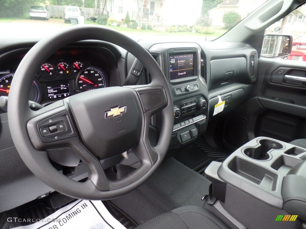 2020 Chevrolet Silverado 1500 Custom Double Cab 4x4 Jet Black Dashboard Photo #135328057