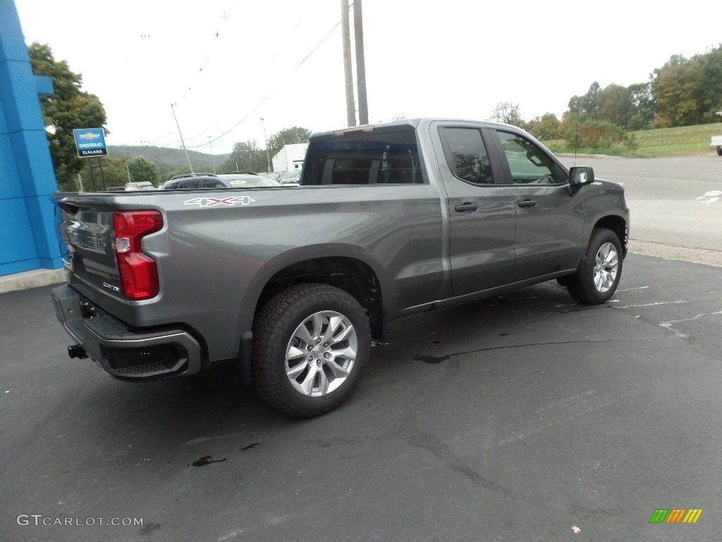 2020 Silverado 1500 Custom Double Cab 4x4 - Satin Steel Metallic / Jet Black photo #9