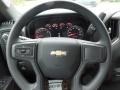 Jet Black 2020 Chevrolet Silverado 1500 Custom Double Cab 4x4 Steering Wheel