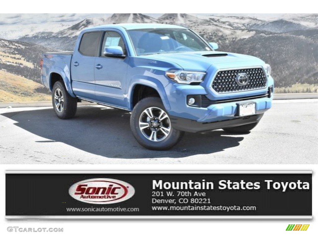 2019 Tacoma TRD Sport Double Cab 4x4 - Cavalry Blue / TRD Graphite photo #1