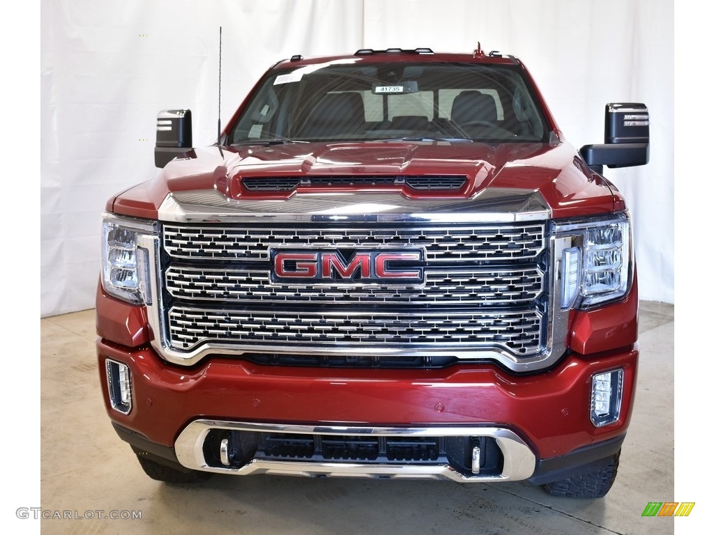 Red Quartz Tintcoat 2020 GMC Sierra 2500HD Denali Crew Cab 4WD Exterior Photo #135330924