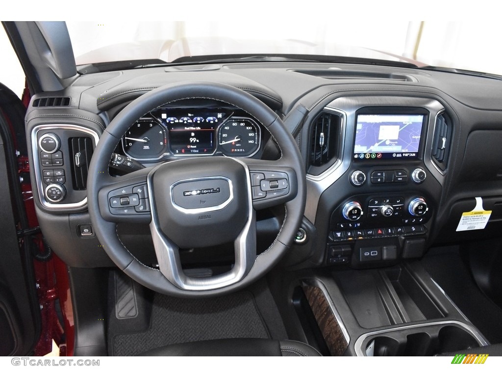 2020 GMC Sierra 2500HD Denali Crew Cab 4WD Jet Black Dashboard Photo #135331004