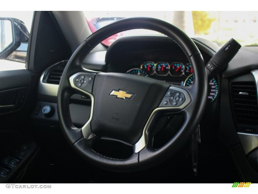 2019 Chevrolet Suburban LT Jet Black Steering Wheel Photo #135332848
