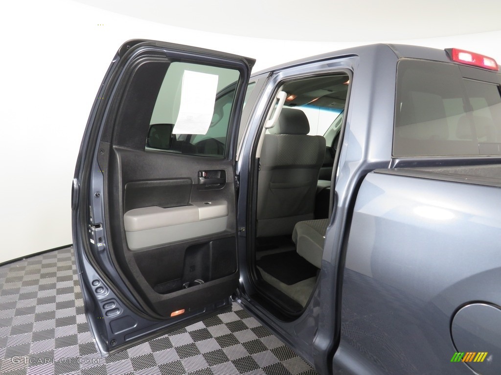 2009 Tundra SR5 Double Cab 4x4 - Slate Gray Metallic / Graphite Gray photo #22