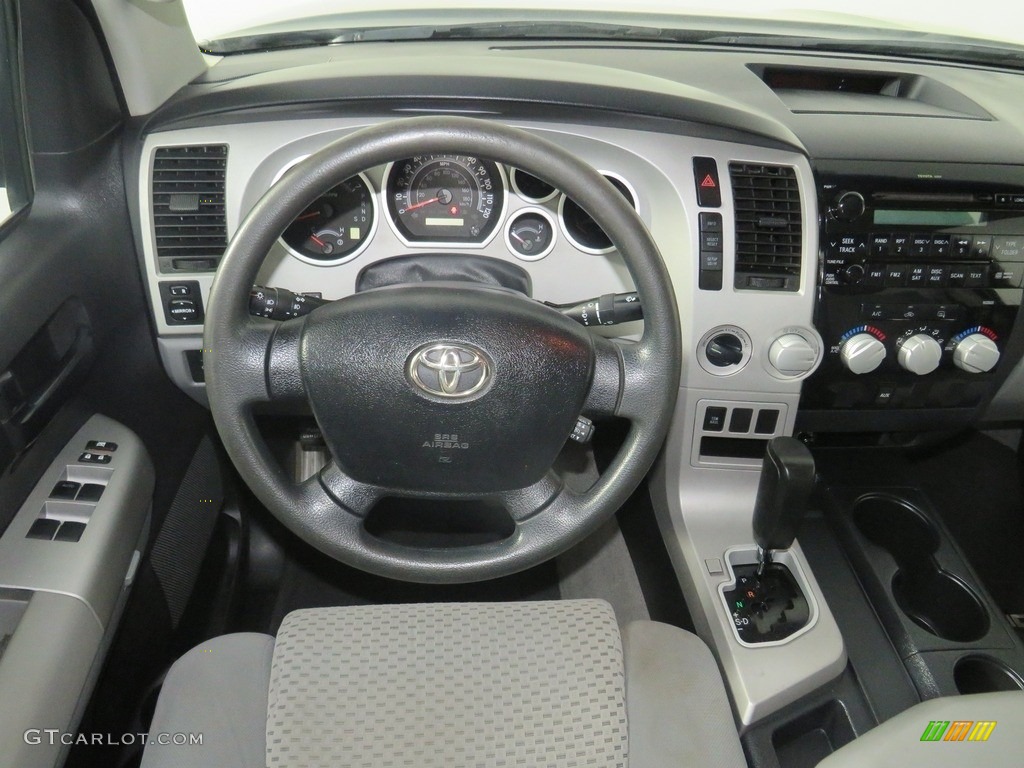 2009 Tundra SR5 Double Cab 4x4 - Slate Gray Metallic / Graphite Gray photo #25