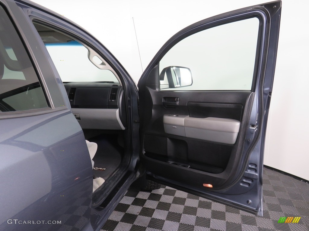 2009 Tundra SR5 Double Cab 4x4 - Slate Gray Metallic / Graphite Gray photo #28