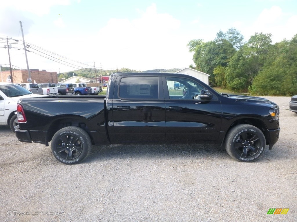 2020 1500 Big Horn Night Edition Crew Cab 4x4 - Diamond Black Crystal Pearl / Black photo #6