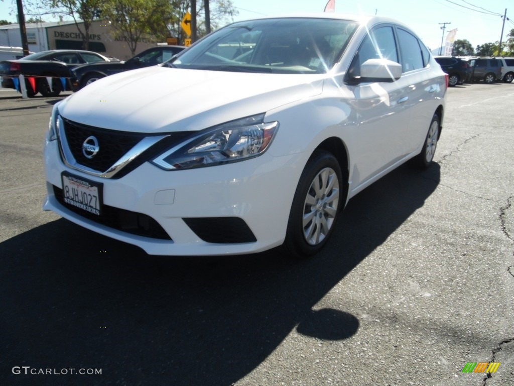 2019 Sentra S - Fresh Powder / Charcoal photo #2
