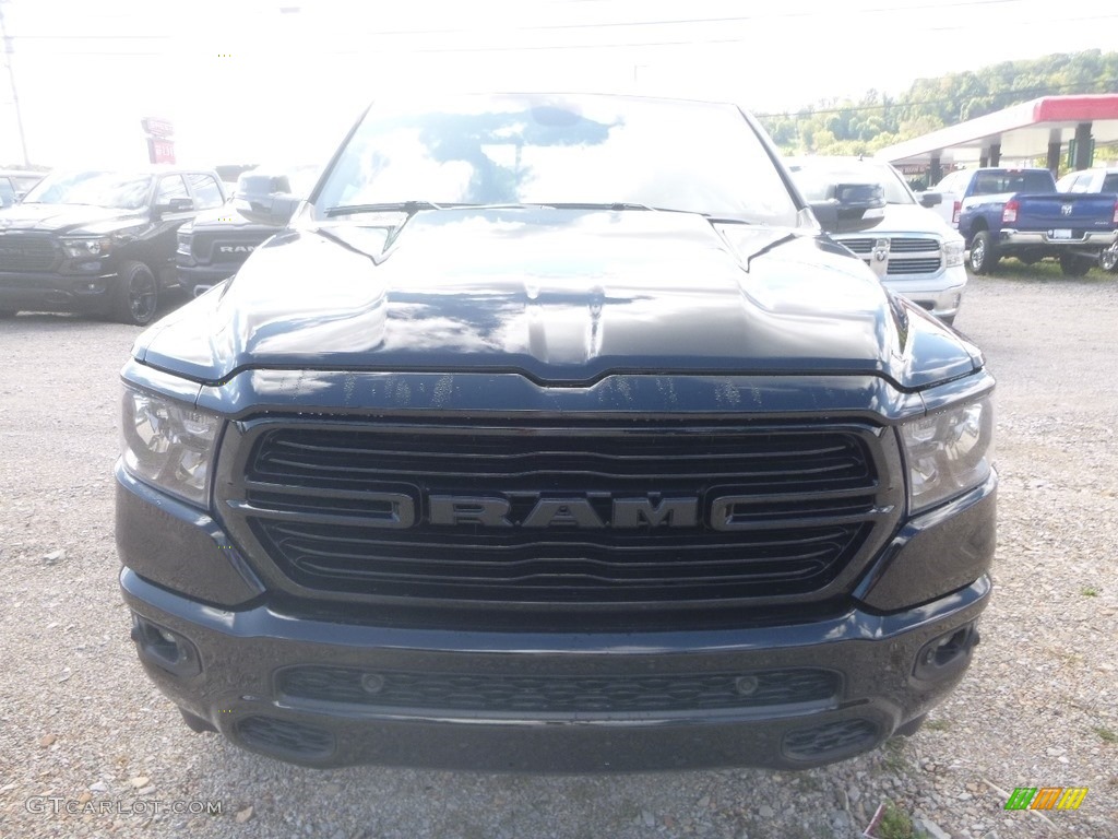2020 1500 Big Horn Night Edition Crew Cab 4x4 - Diamond Black Crystal Pearl / Black photo #8
