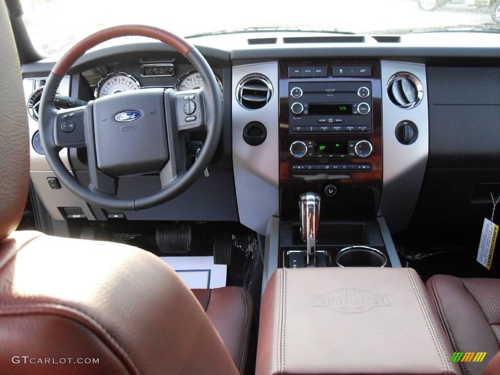 2009 Expedition King Ranch - Royal Red Metallic / Charcoal Black/Chaparral Leather photo #14