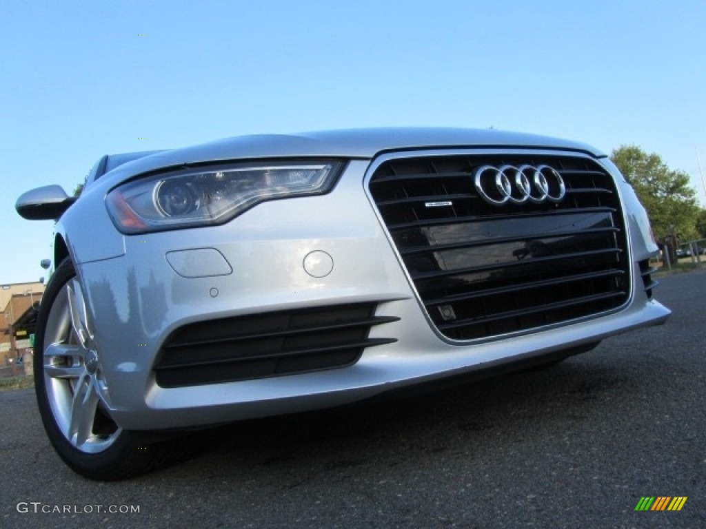 2012 A6 3.0T quattro Sedan - Ice Silver Metallic / Black photo #1