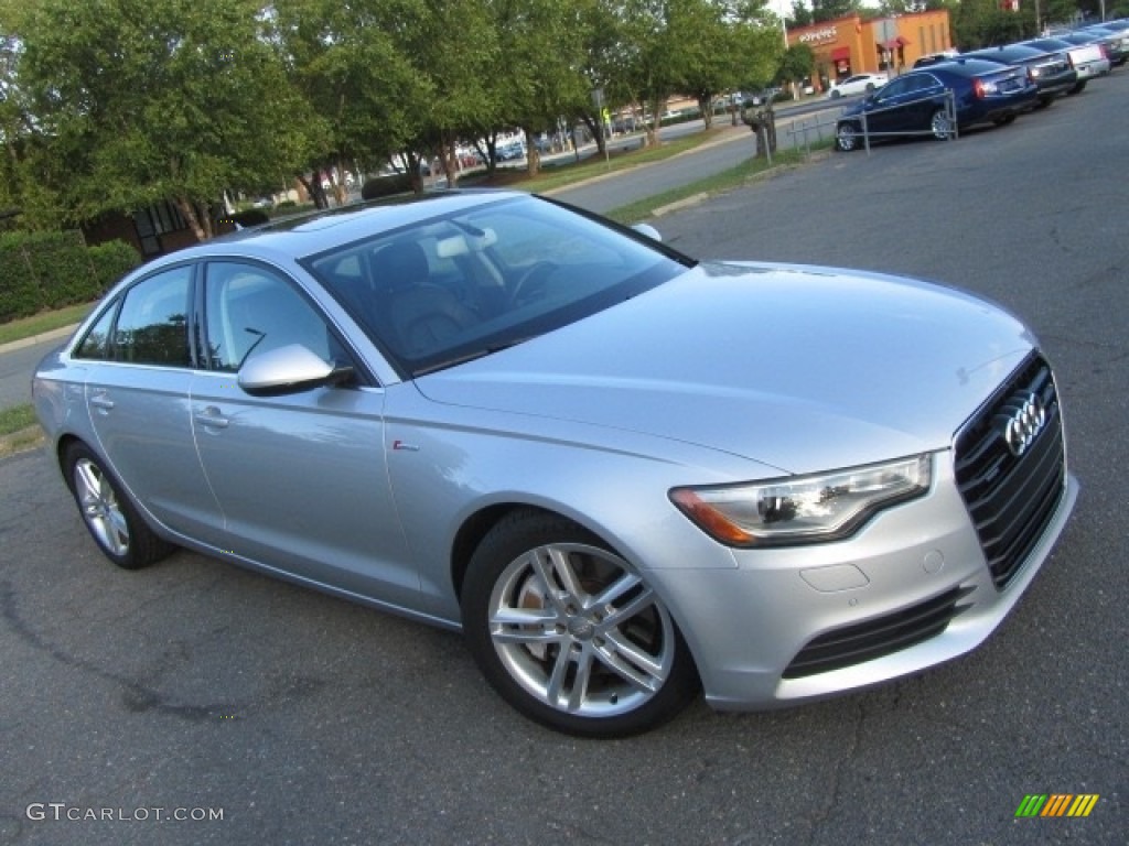 2012 A6 3.0T quattro Sedan - Ice Silver Metallic / Black photo #3