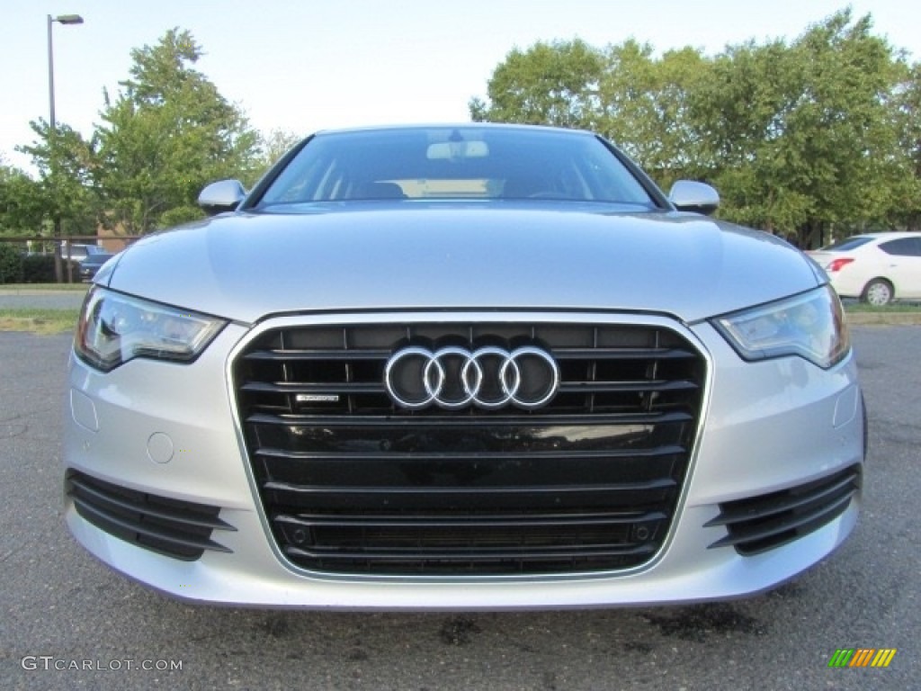 2012 A6 3.0T quattro Sedan - Ice Silver Metallic / Black photo #4