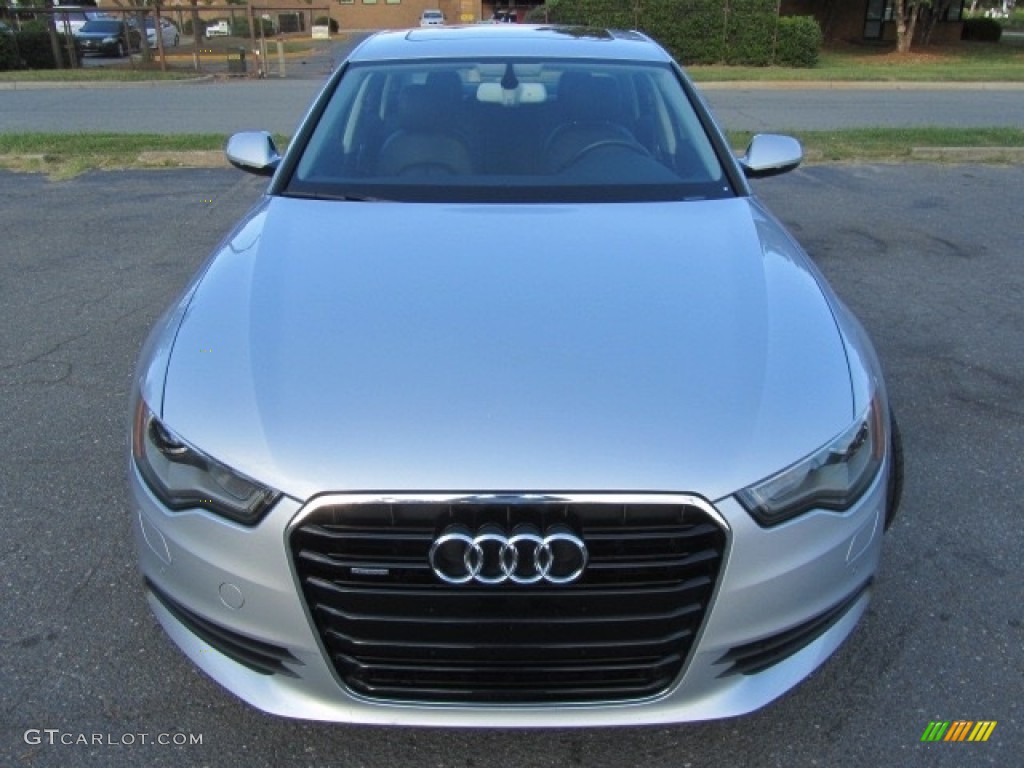 2012 A6 3.0T quattro Sedan - Ice Silver Metallic / Black photo #5