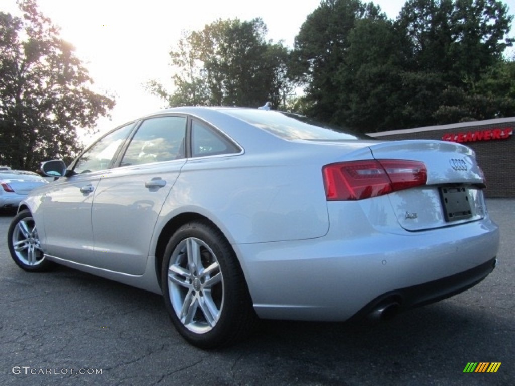 2012 A6 3.0T quattro Sedan - Ice Silver Metallic / Black photo #8