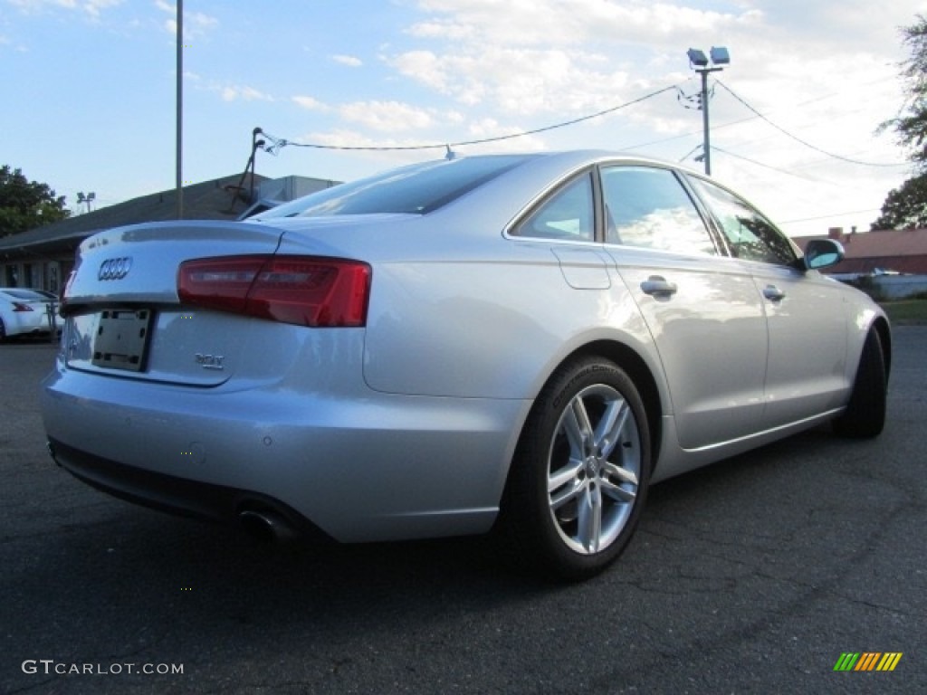 2012 A6 3.0T quattro Sedan - Ice Silver Metallic / Black photo #10