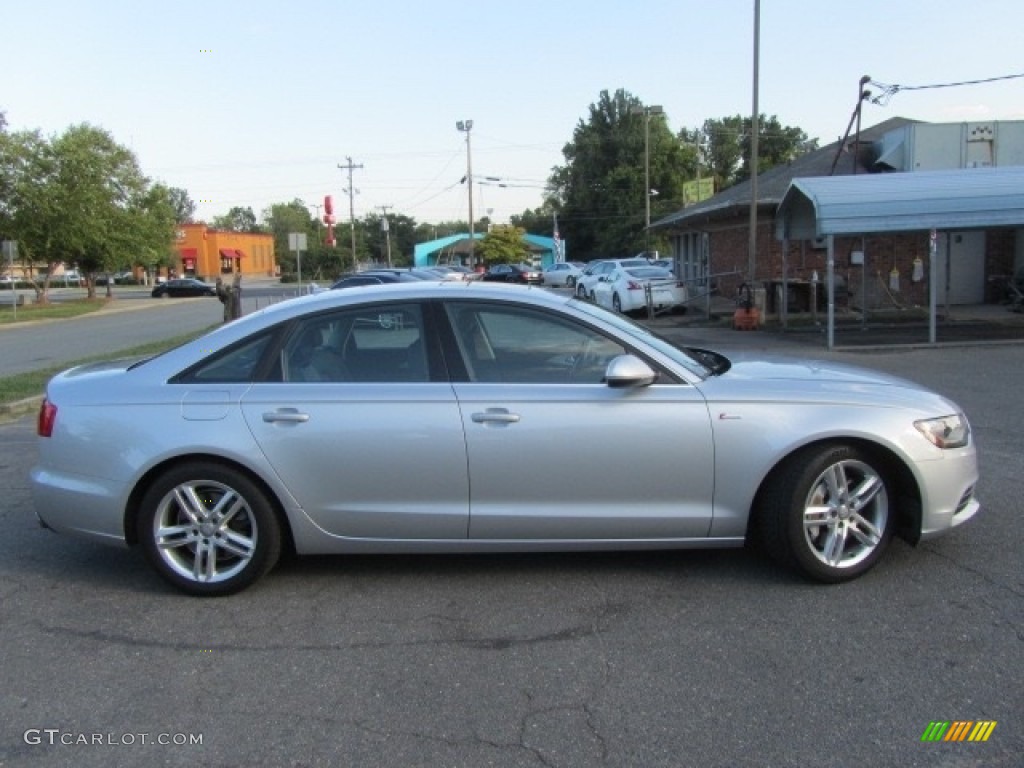2012 A6 3.0T quattro Sedan - Ice Silver Metallic / Black photo #11