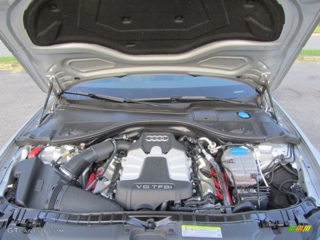 2012 A6 3.0T quattro Sedan - Ice Silver Metallic / Black photo #25