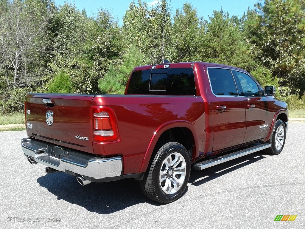 2019 1500 Long Horn Crew Cab 4x4 - Delmonico Red Pearl / Black/New Saddle photo #6