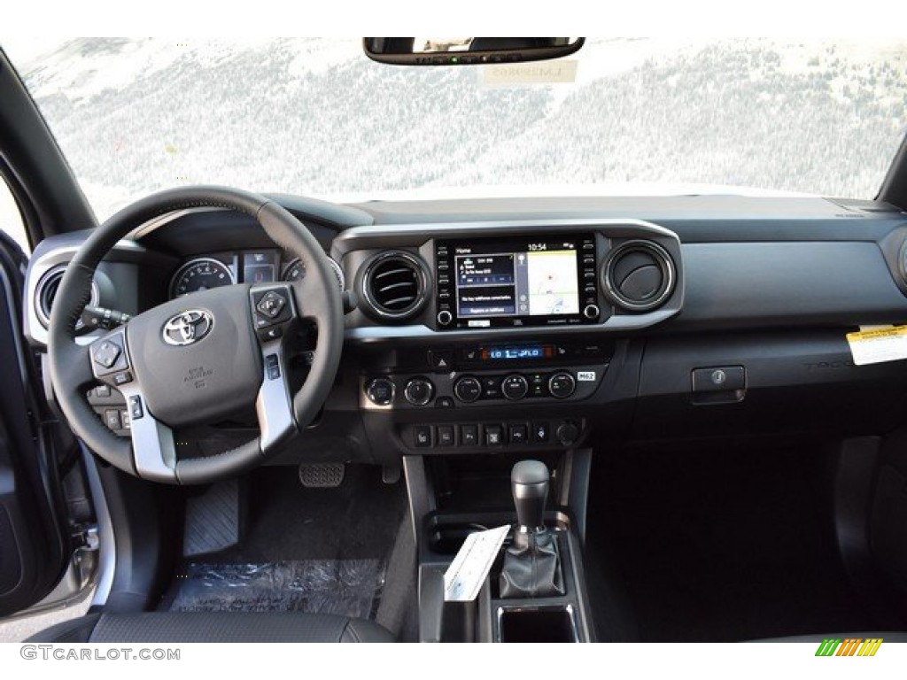 2020 Toyota Tacoma TRD Off Road Double Cab 4x4 Black Dashboard Photo #135337837