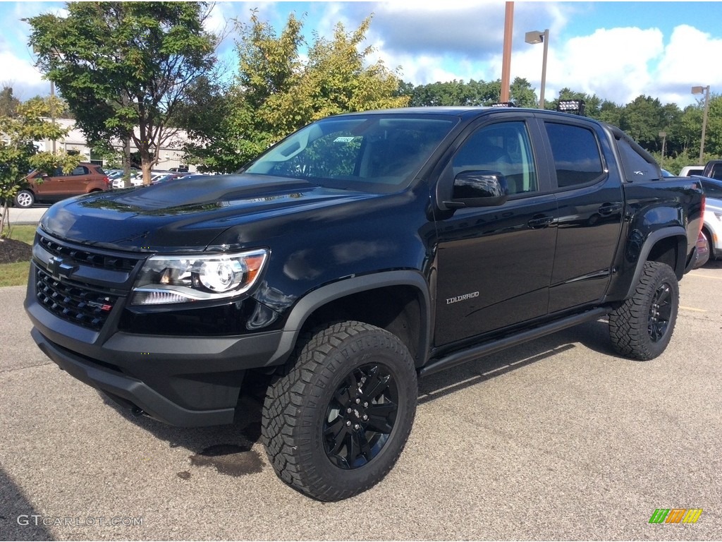 Black 2020 Chevrolet Colorado Z71 Crew Cab 4x4 Exterior Photo #135337852