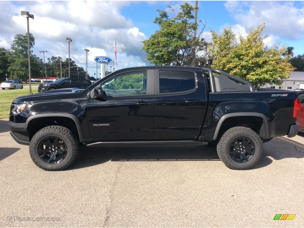 Black 2020 Chevrolet Colorado Z71 Crew Cab 4x4 Exterior Photo #135337902